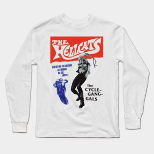 The Hellcats Retro Cult Classic Outlaw Biker Design Long Sleeve T-Shirt